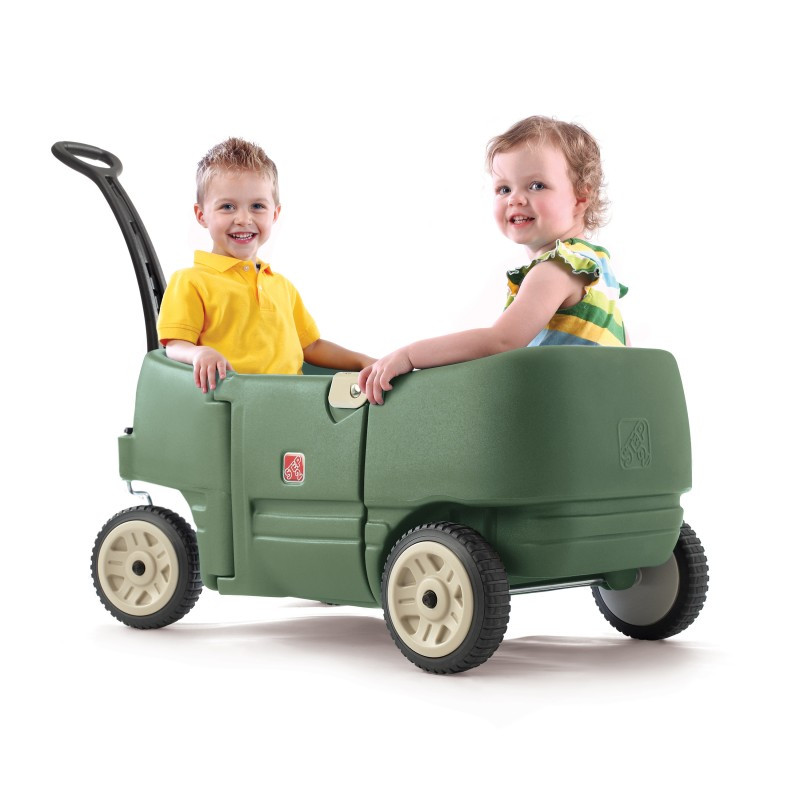 Step2 Bolderkar / Bolderwagen - Wagon for Two Plus - Groen